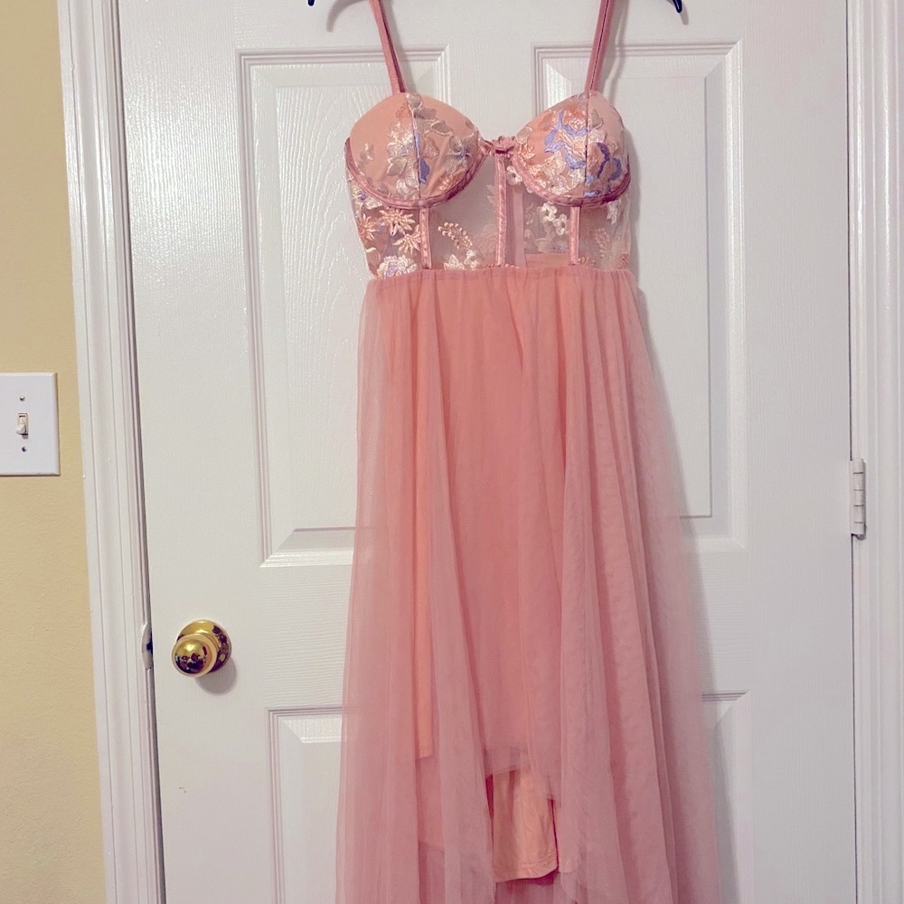 Sweeter in mesh maxi dress . WORN ONLY ONCE.